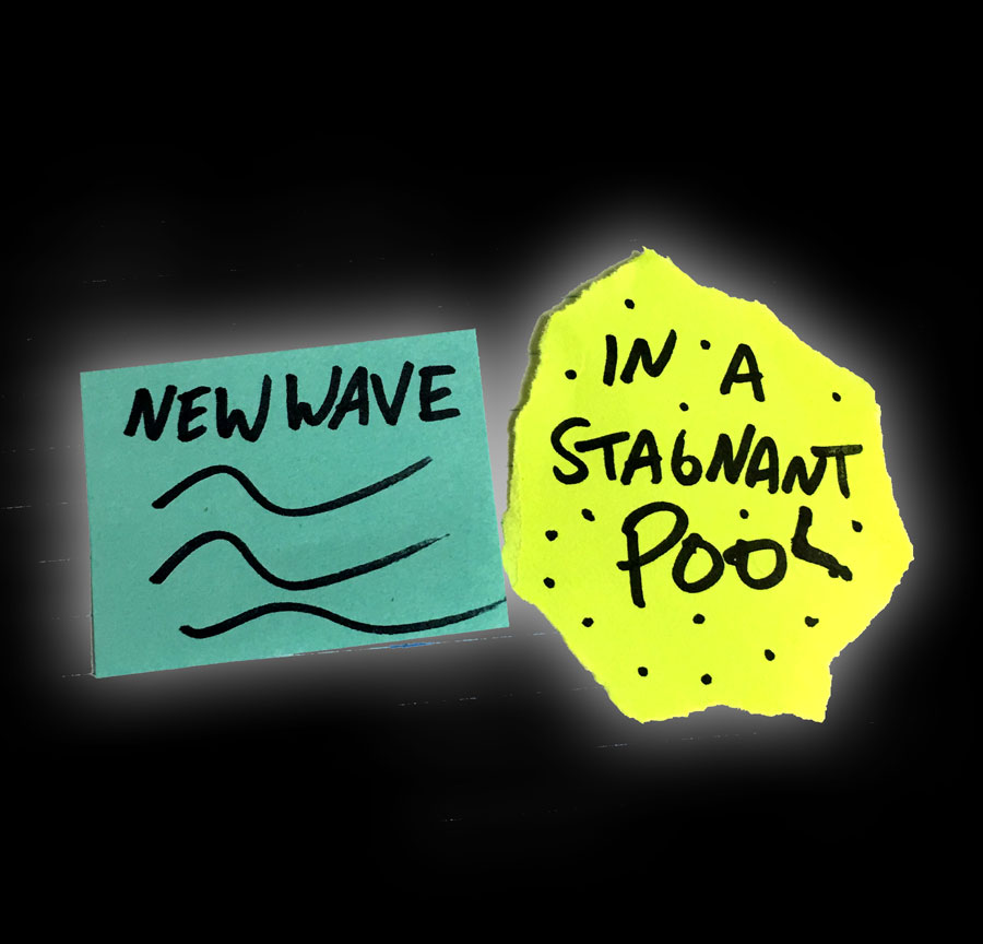 New Wave in a stagnant pool