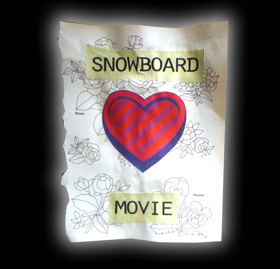snowboard movie artwork collage