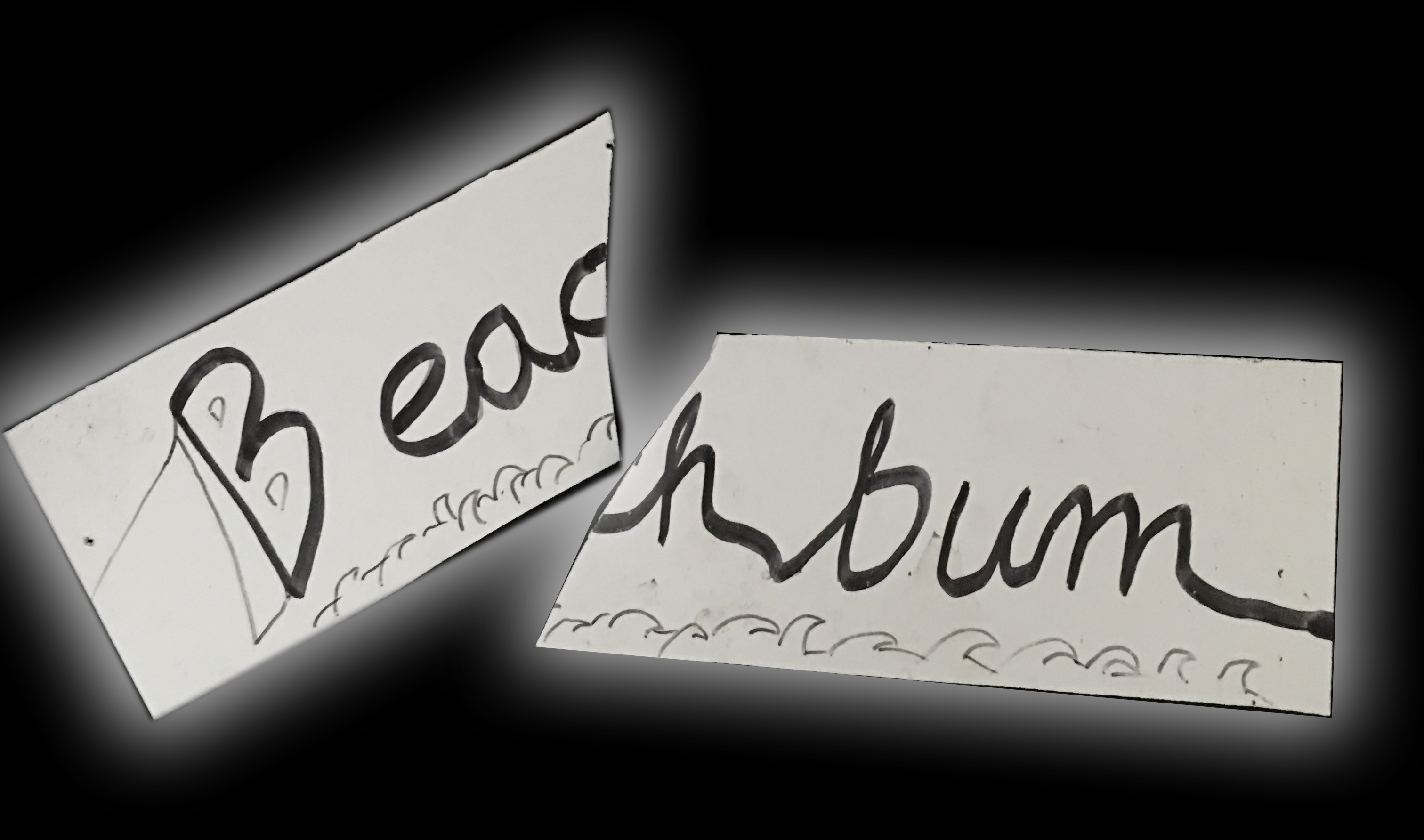 Broken Beach Bum Trail Sign