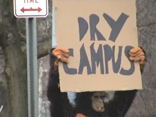 Dry Campus Gorilla Sign