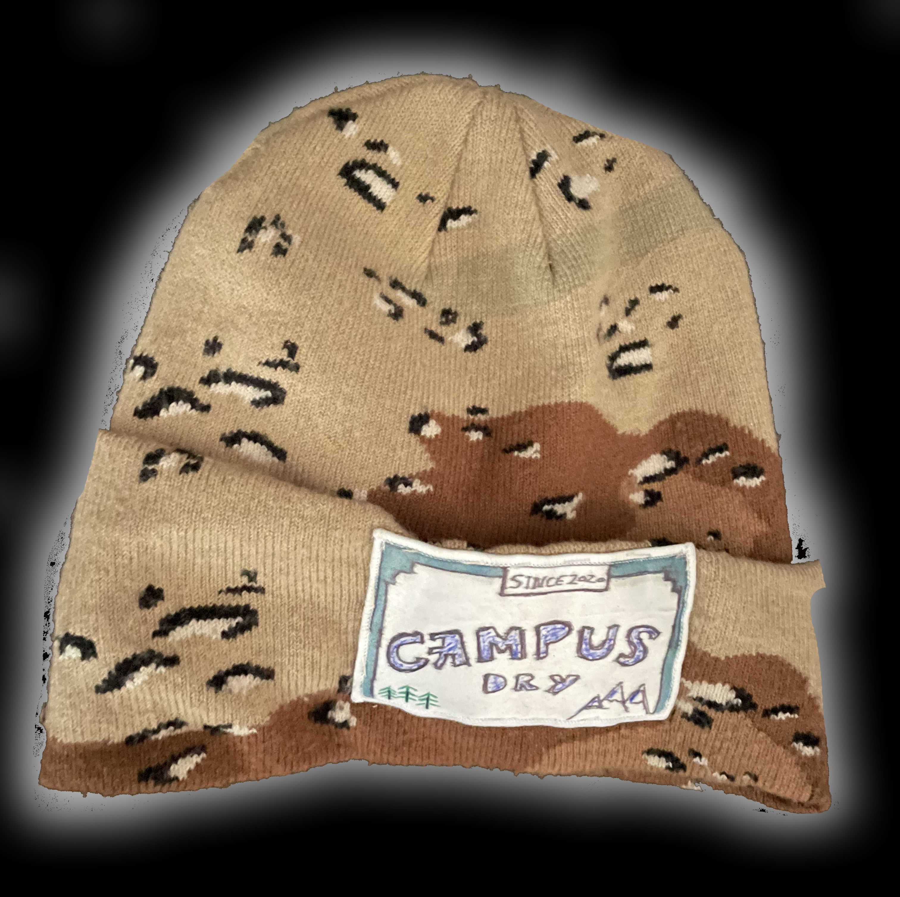 Chocolate Chip Camouflage Snowboarding Hat