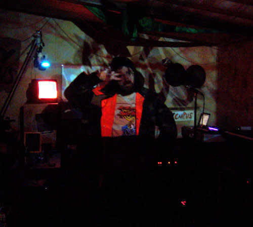 Jordy at the Dry Campus before the jam