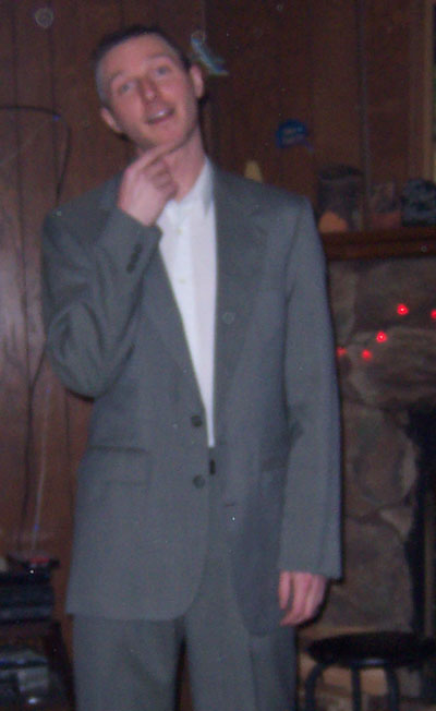 Zach in his Grey Suit outfit