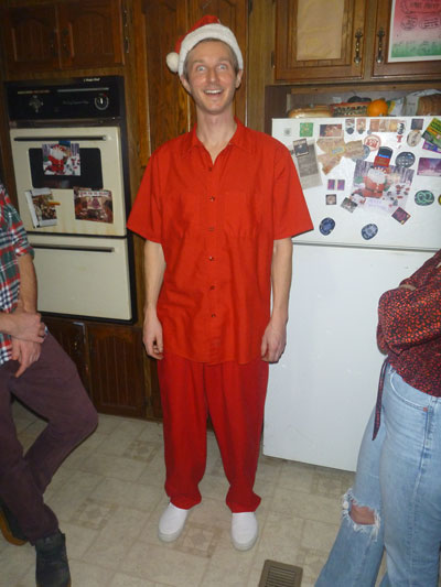 zach is santa at the Dry Campus party by Zach Surp