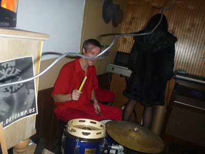 zach drum at the Dry Campus party by Zach Surp