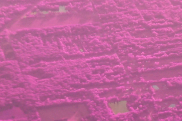 Aerial Infrared Image from Airplane by Zach Surp