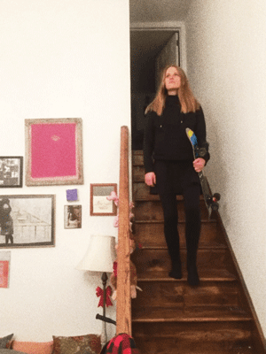 Blonde Skater Girl Gif