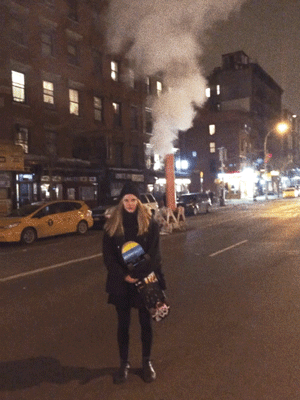 Blonde Skater Girl Gif