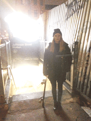 Blonde Skater Girl Gif