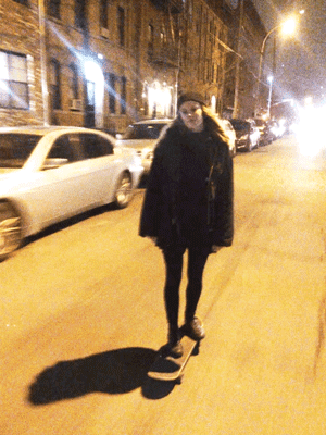 Blonde Skater Girl Gif