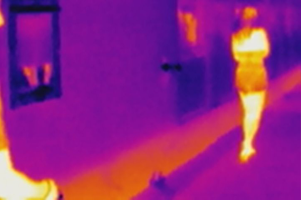 Girl Walking in Thermal by zach surp