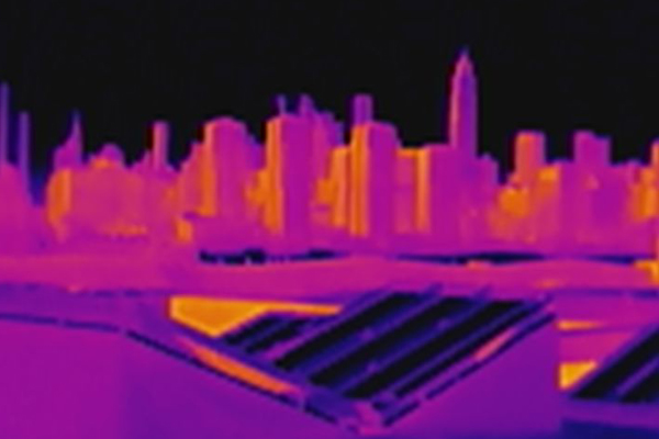 NYC Skyline in Thermal by zach surp