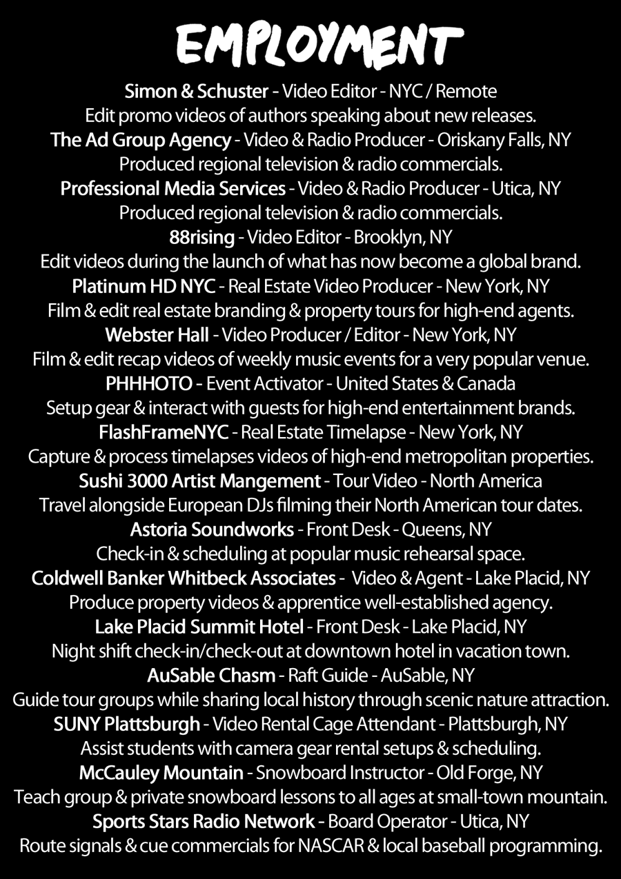 Zach Surprenant Media Director Employment List